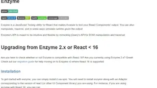 Enzyme screenshot
