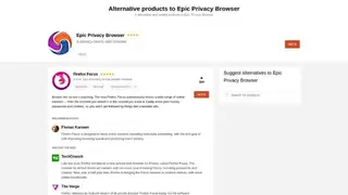 Epic Privacy Browser screenshot