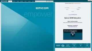 Epicor ECM screenshot