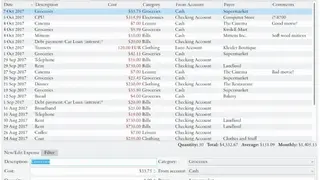 Eqonomize! screenshot