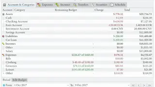 Eqonomize! screenshot