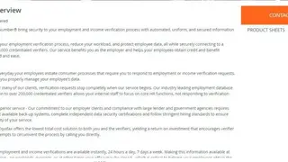 Equifax Employment Verifications screenshot