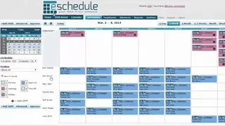 eSchedule screenshot