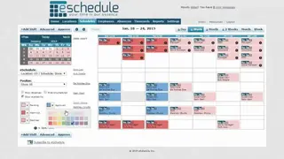 eSchedule screenshot