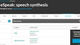 eSpeak screenshot
