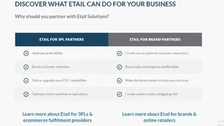 Etail screenshot