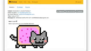 Ethereal Email screenshot