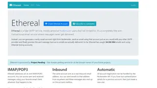 Ethereal Email screenshot