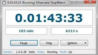Ethervane Stopwatch screenshot