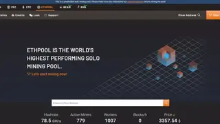 Ethpool screenshot