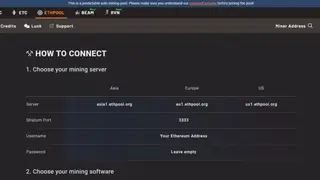 Ethpool screenshot
