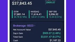 E*Trade Web Platform screenshot