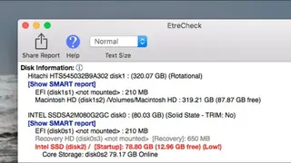 EtreCheck screenshot
