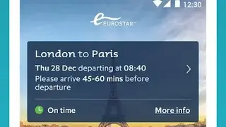 Eurostar screenshot