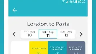 Eurostar screenshot