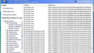 Eusing Free Registry Cleaner screenshot