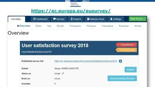 EUSurvey screenshot