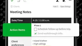 Evernote screenshot