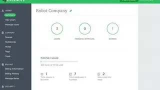 Evernote screenshot