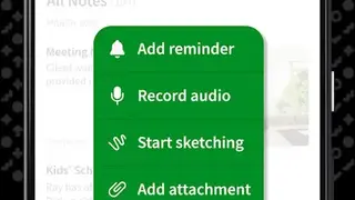Evernote screenshot