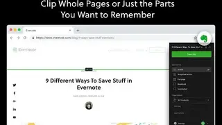 Evernote Web Clipper screenshot