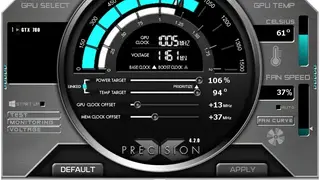 EVGA Precision screenshot