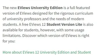 EViews screenshot