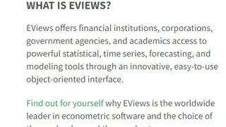 EViews screenshot