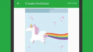 Evite screenshot