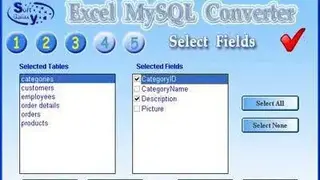 Excel-MySQL Converter screenshot