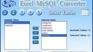 Excel-MySQL Converter screenshot