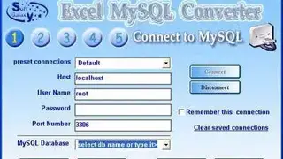Excel-MySQL Converter screenshot