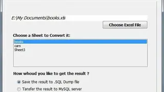 Excel Mysql Converter Program Free screenshot