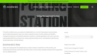 Excellarate Voting Management System screenshot