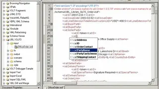 Exchanger XML editor screenshot