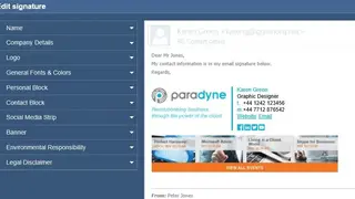 Exclaimer screenshot