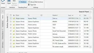 Exclaimer Mail Archiver screenshot