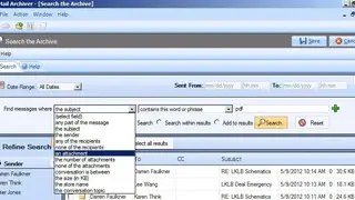 Exclaimer Mail Archiver screenshot