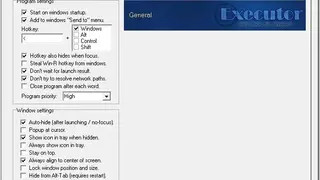 Executor screenshot