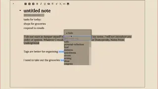 Exegesis screenshot