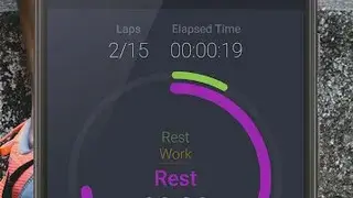 Exercise timer screenshot