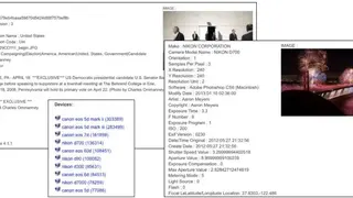 Exif Metadata Image Search screenshot