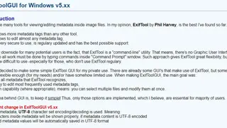 ExifToolGUI screenshot