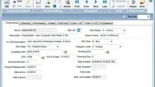 Expandable ERP screenshot