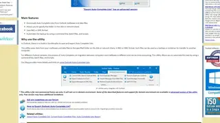 Export Auto-Complete Lists for Outlook screenshot