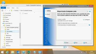 Export Auto-Complete Lists for Outlook screenshot