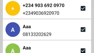 Export Contacts screenshot