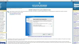 Export Contacts to Auto-Complete Files screenshot