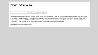 EZwhois screenshot