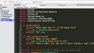 F# (programming language) screenshot